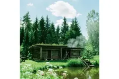 池田晶紀 写真作品　series "DOUBLE NATURE" 「SAUNA」#56